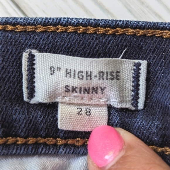 Madewell 9in High Rise Skinny Jeans in Larkspur Wash Tencel Edition Size 28 - Picture 6 of 11